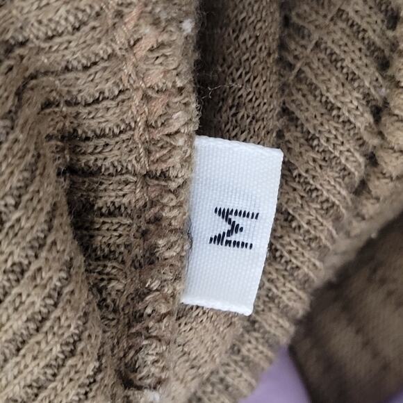 Vintage 90s Korman MOD Cable Sweater Medium 20x23 Crop Taupe - Picture 6 of 14